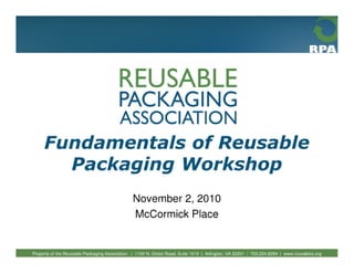 Fundamentals of reusable packaging 2010