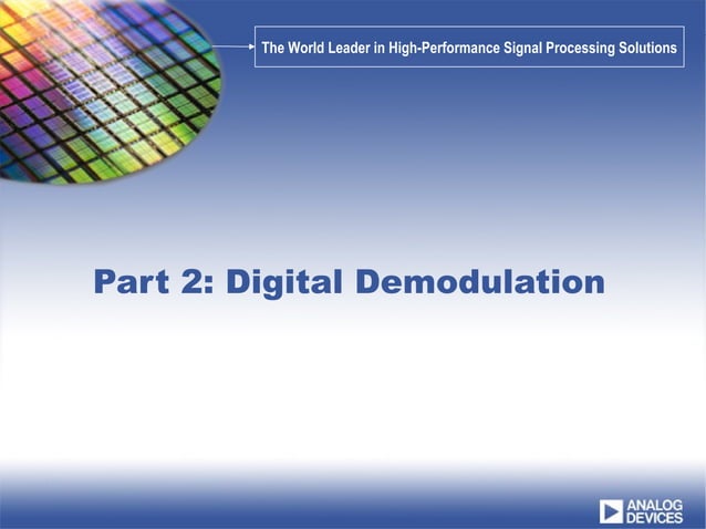 Fundamentals of the RF Transmission and Reception of Digital Signals | PPT
