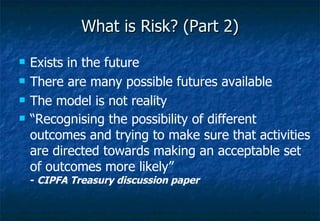 Fundamentals Of Risk Management | PPT