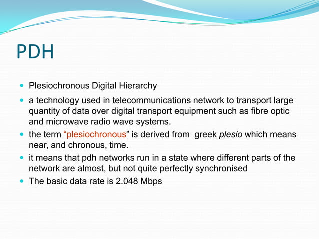 Fundamentals of sdh | PPT | Computer Networking | Computing