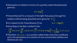 Fundamentals of spectroscopy | PPTX