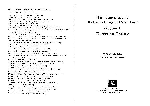 fundamentals of signal processing in