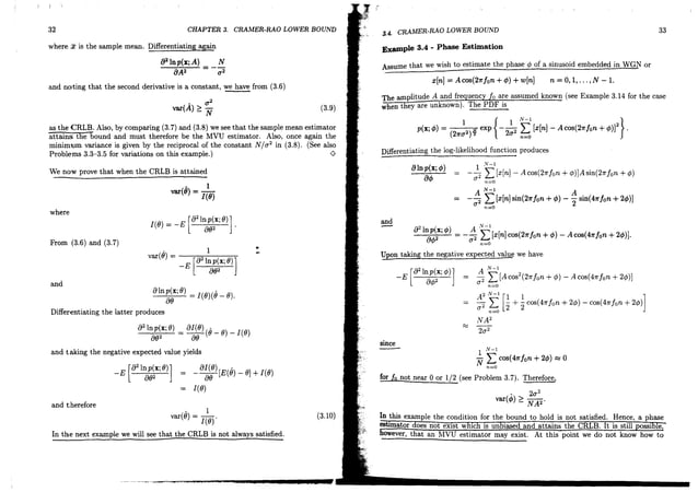 Fundamentals Of Statistical Signal Processing--Estimation Theory-Kay ...