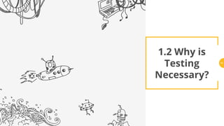 1.2 Why is
Testing
Necessary?
14
 