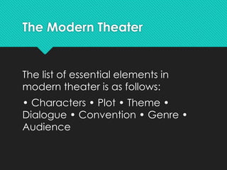 Fundamentals of Theater and Basics of Acting for the Stage.pptx