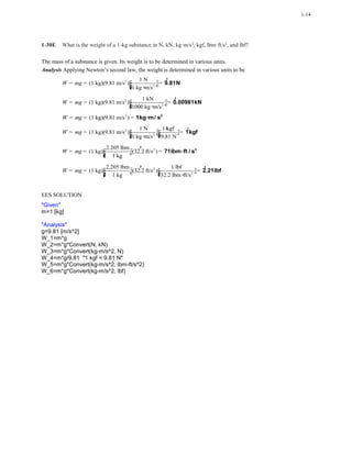 Complete Exercise Solutions - Fundamentals of Thermal Fluid Sciences ...