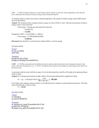 Complete Exercise Solutions - Fundamentals of Thermal Fluid Sciences ...