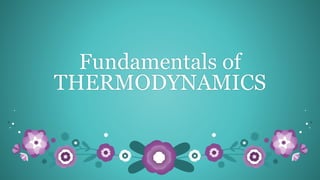 Fundamentals of
THERMODYNAMICS
 