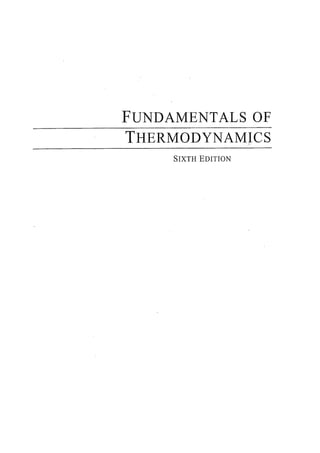 Fundamentals of thermodynamics -  Van Wylen - Sonntag - 6th ed