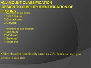 Mount Home Classification System FUNDAMENTALS OF TOOTH PREPARATION.pptx