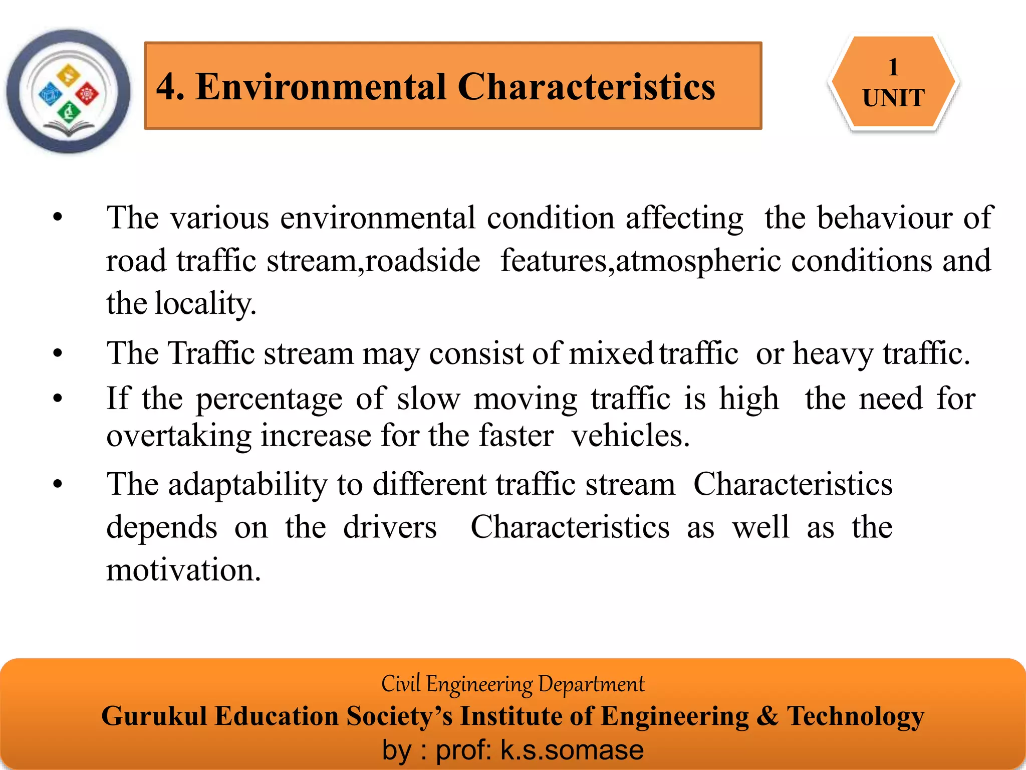 Fundamentals of traffic Engg | PPTX