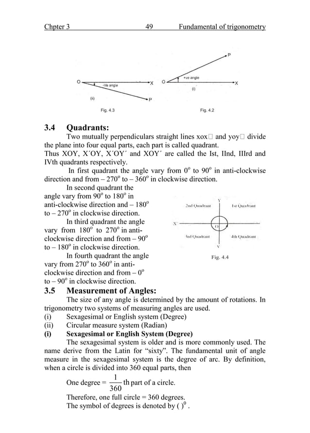 Fundamentals Of Trigonometry Pdf