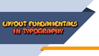 Fundamentals of typography | PPT