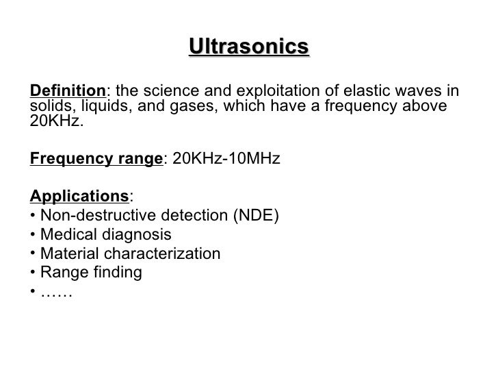 Fundamentals of ultrasound