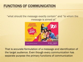 Communication Functions Visual Fundamentals of visual communication unit I | PDF