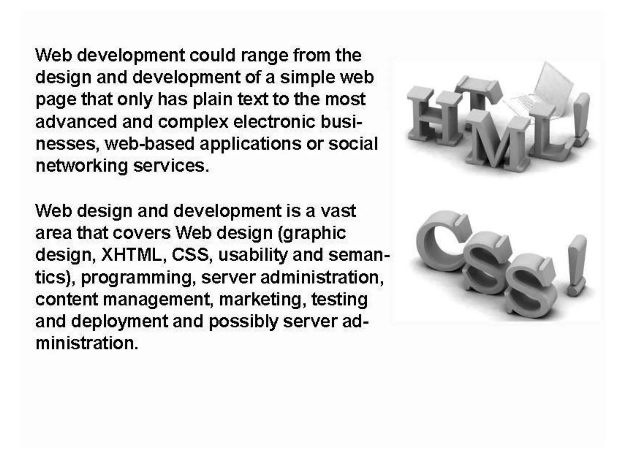 Fundamentals of web development