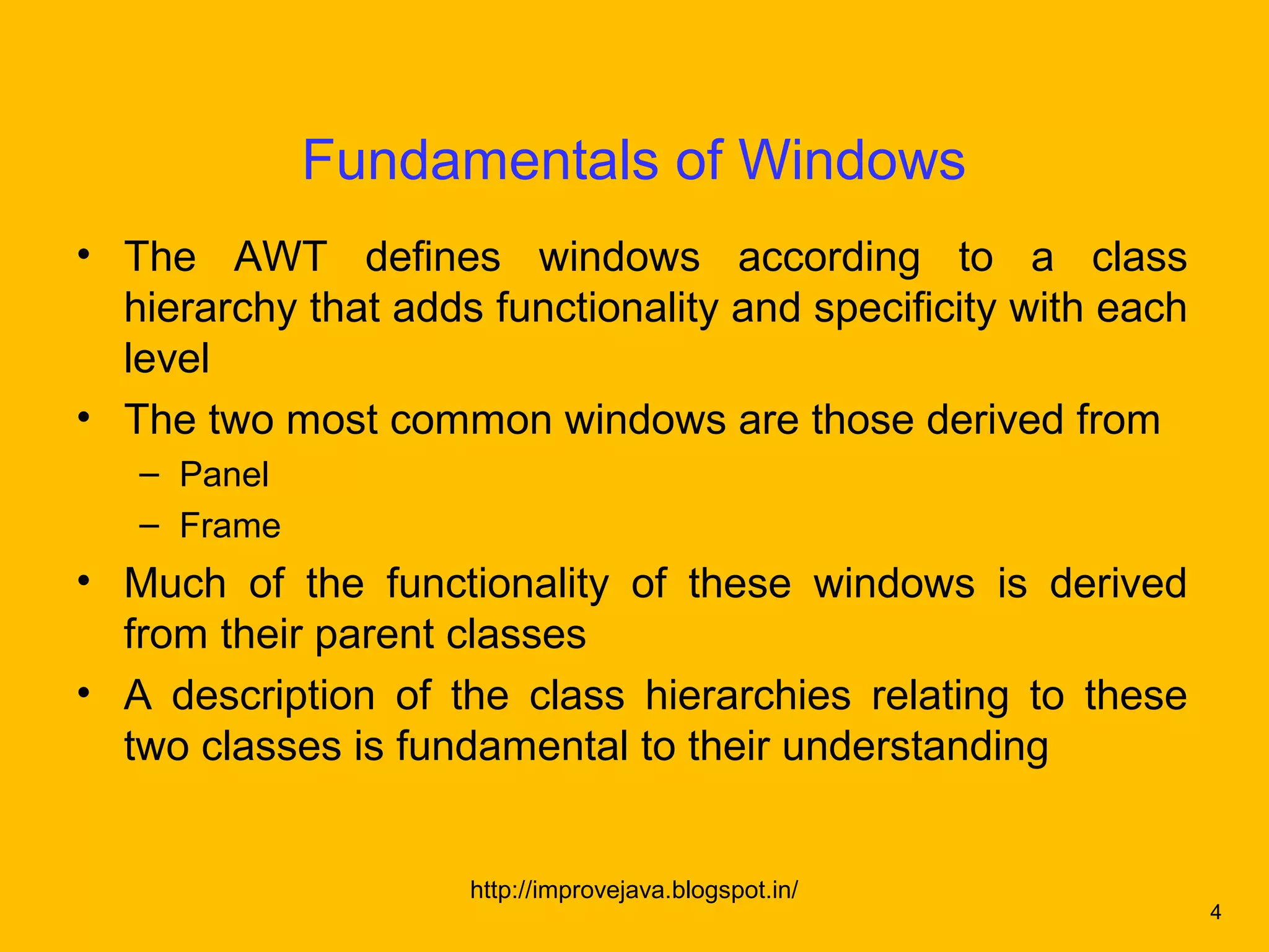 Fundamentals of windows 64