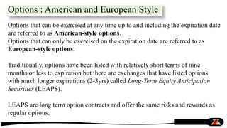 Fundamentals of Option Contracts | PPTX