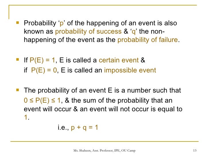 Fundamentals Probability 08072009