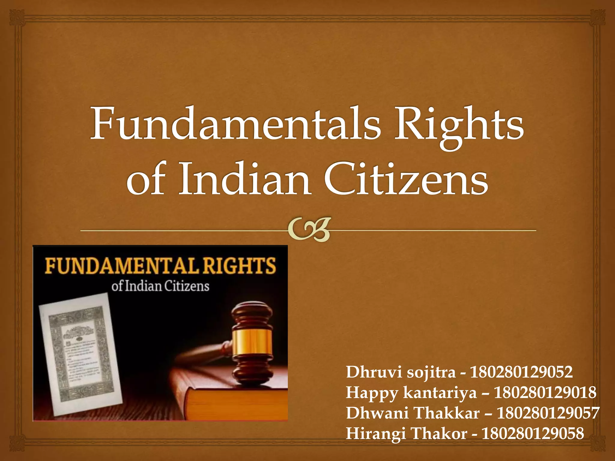 Fundamentals Rights Of Indian Citizens Pptx Hinduism Religion Fundamentals Rights Of Indian Citizens Pptx Hinduism Religion