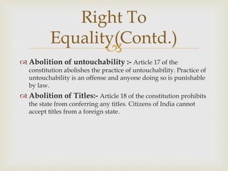 Fundamentals rights of indian citizens | PPTX