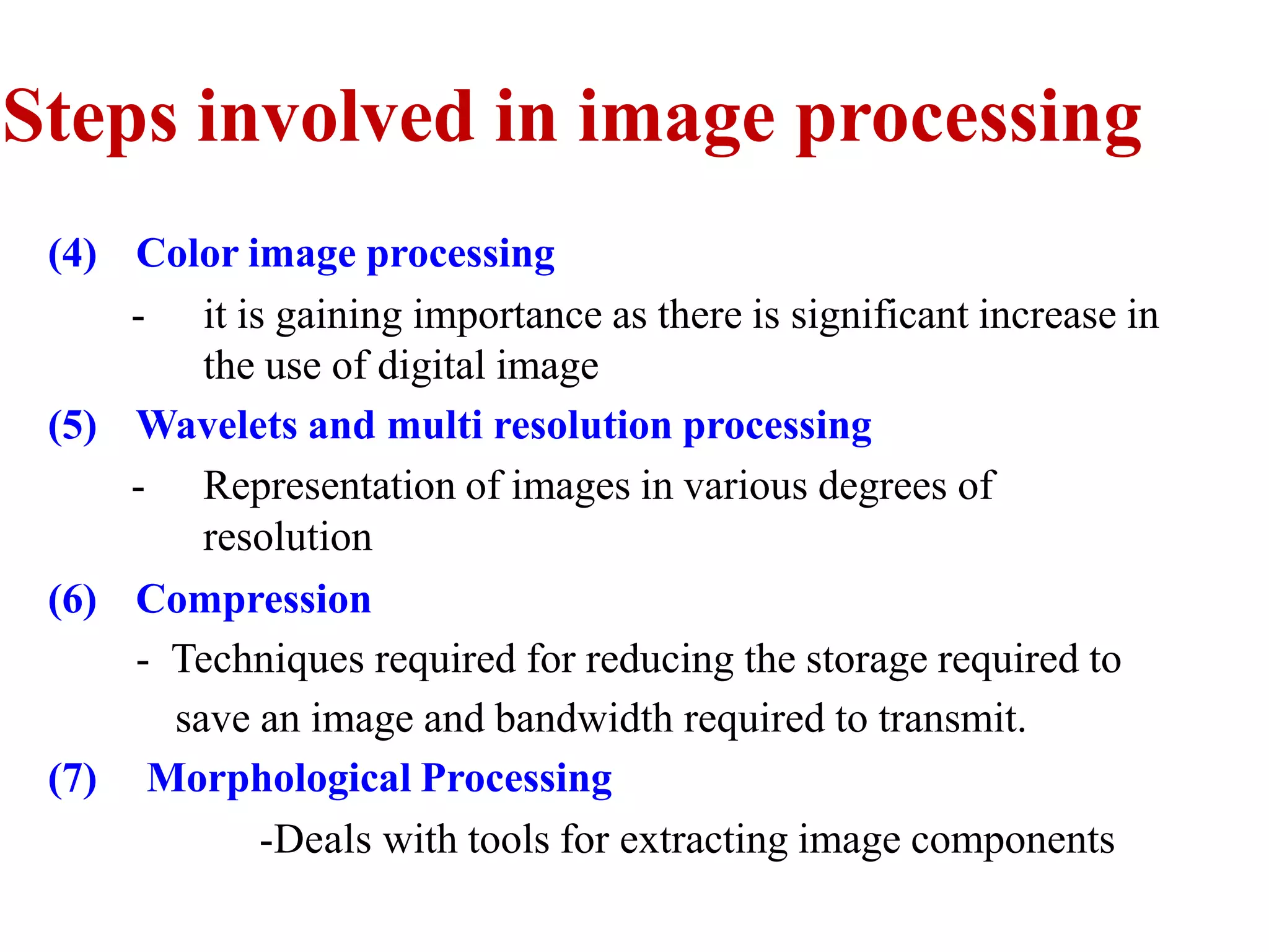 Fundamental steps in image processing | PPTX | Photo Editing Software ...