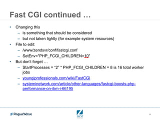 Fundamentals of performance tuning PHP on IBM i | PPTX