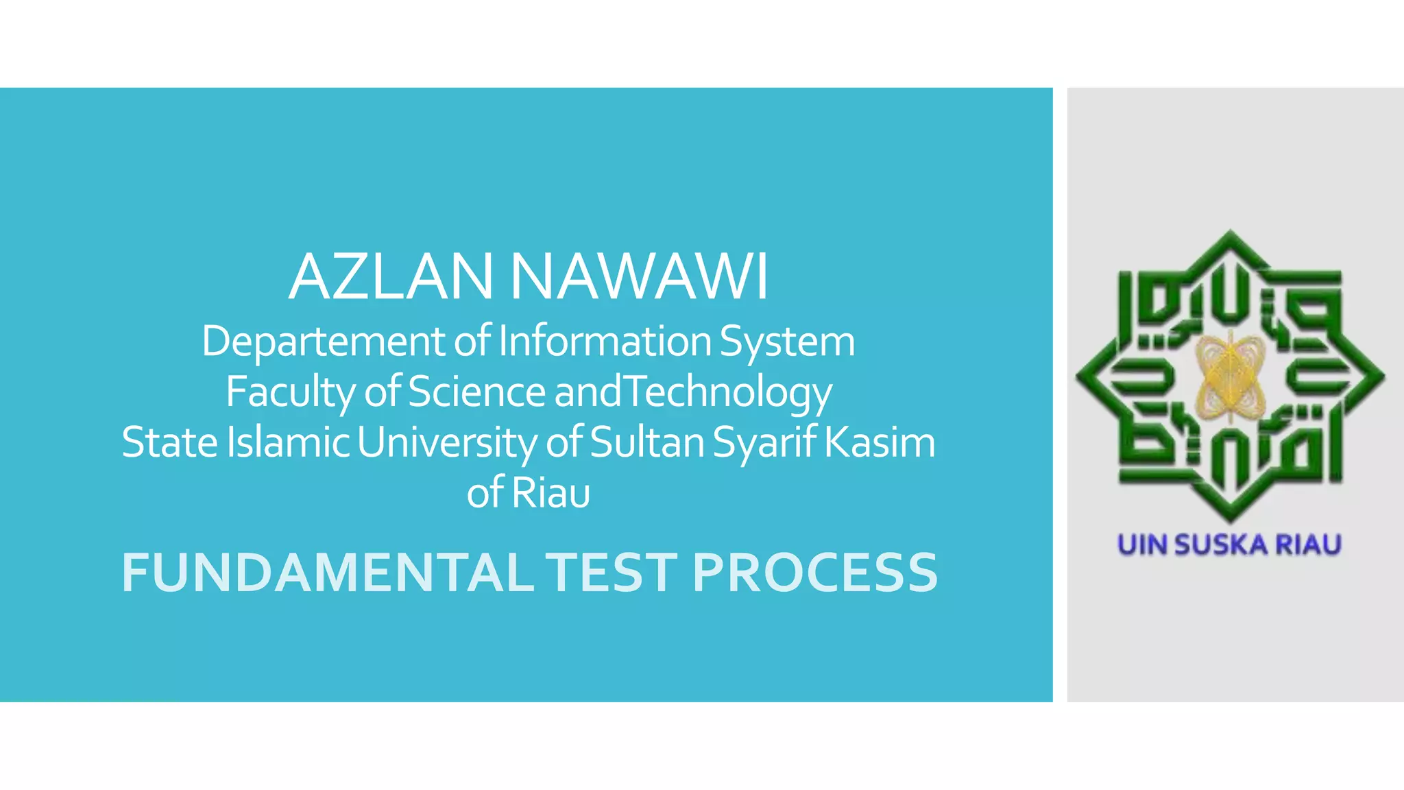 Fundamental test process | PPT