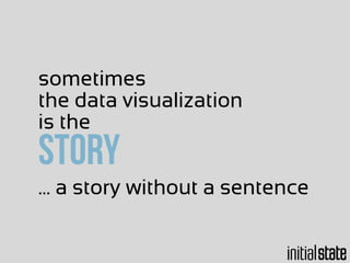 sometimes
story
the data visualization
is the
... a story without a sentence
 