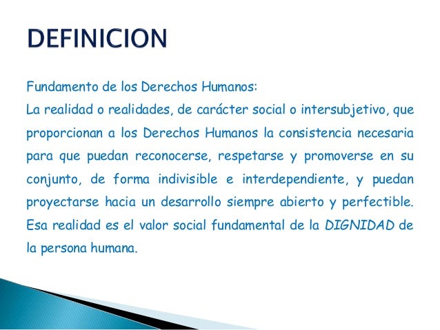 Fundamento de los derechos humanos