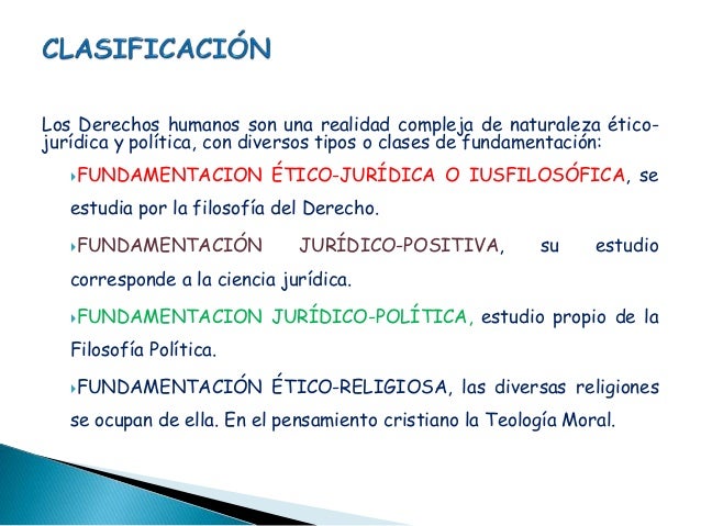 Fundamento de los derechos humanos