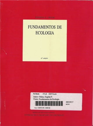 Livro: Fundamentos de ecologia