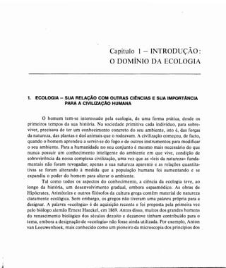 Livro: Fundamentos de ecologia