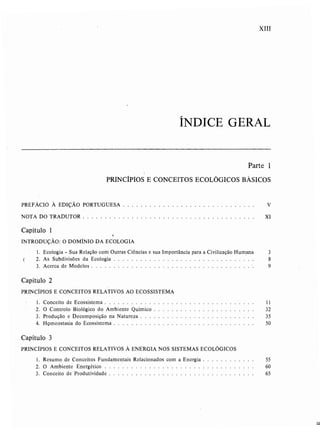 Livro: Fundamentos de ecologia