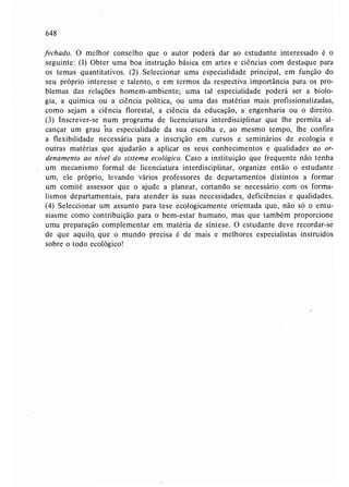 Livro: Fundamentos de ecologia