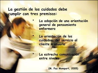 Fundamentos Para La GestióN De Cuidados