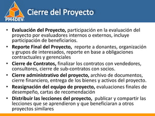 Fundamentos de al Gerencia de Proyectos
