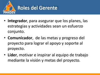 Fundamentos de al Gerencia de Proyectos