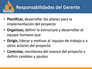 Fundamentos de al Gerencia de Proyectos