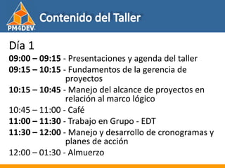 Fundamentos de al Gerencia de Proyectos