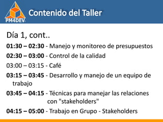 Fundamentos de al Gerencia de Proyectos