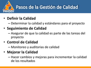 Fundamentos de al Gerencia de Proyectos