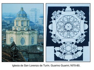 Iglesia de San Lorenzo de Turín. Guarino Guarini,1670-80.
 