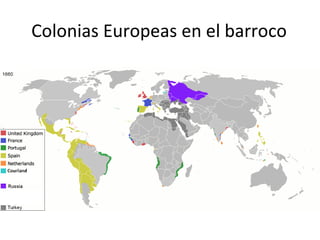 Colonias Europeas en el barroco
 