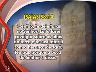 Fundamentos Bíblicos 11 - Sábado