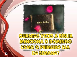 Fundamentos Bíblicos 11 - Sábado