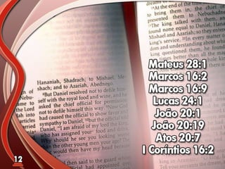 Fundamentos Bíblicos 11 - Sábado