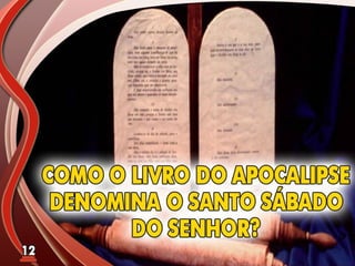 Fundamentos Bíblicos 11 - Sábado