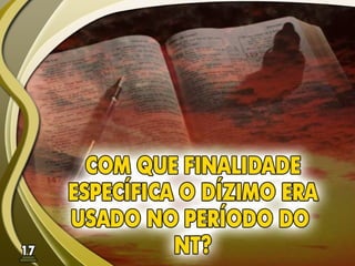 Fundamentos Bíblicos 16 - Dízimos