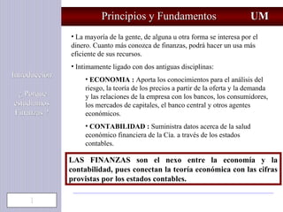 Fundamentos y principios de las Finanzas | PPT